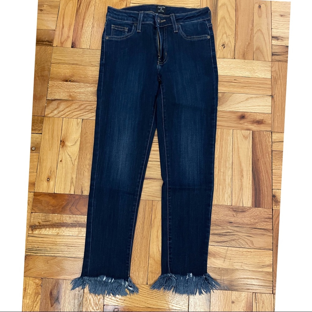 Just Black fray hem jeans